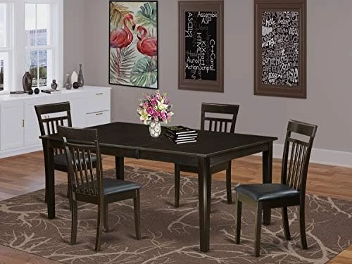 East West Furniture HECA7-CAP-LC Dining Room Set, 7-piece 6 East West Furniture HECA7-CAP-LC Dining Room Set, 7-piece - Image 6