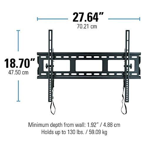 Sanus Universal Low Profile Tilt TV Wall Mount For 37" - 80" LED, LCD & Plasma TVs, Eliminates Glare With 10º Of Tilt & Post-Install Adjustments - 3 Step Install - Safety Certified - MLT14-B1 6 Sanus Universal Low Profile Tilt TV Wall Mount For 37" - 80" LED, LCD & Plasma TVs, Eliminates Glare With 10º Of Tilt & Post-Install Adjustments - 3 Step Install - Safety Certified - MLT14-B1 - Image 6