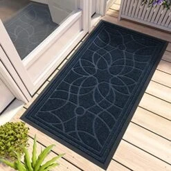DEXI Front Door Mat, Welcome Mat Heavy Duty Durable Low Profile Outside Doormat For Entryway, Patio, Garage, High Traffic Areas, 17"X29", Grey 26 DEXI Front Door Mat, Welcome Mat Heavy Duty Durable Low Profile Outside Doormat For Entryway, Patio, Garage, High Traffic Areas, 17"X29", Grey -Songmics Furniture Shop 51pgtmETnOL. AC