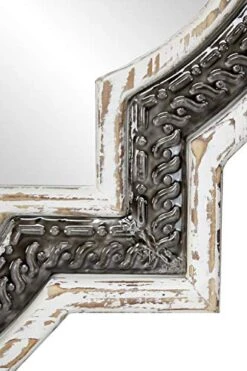 Deco 79 Wood Round Wall Mirror, 30" X 1" X 30", White 8 Deco 79 Wood Round Wall Mirror, 30" X 1" X 30", White -Songmics Furniture Shop 51pvGyTLNqL