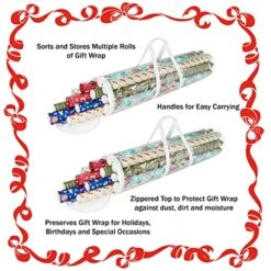 Elf Stor 83-DT5054 Gift Wrap Storage Bags Holds 40-Inch Rolls Of Paper-2 Pack, Clear,X-Large 10 Elf Stor 83-DT5054 Gift Wrap Storage Bags Holds 40-Inch Rolls Of Paper-2 Pack, Clear,X-Large -Songmics Furniture Shop 51q6gIwPbYL