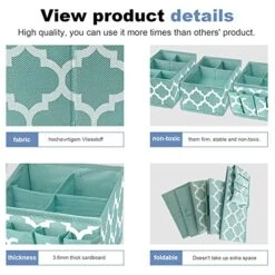 Homyfort Cosmetic Storage Basket Makeup Organizer, Multifunction DIY Adjustable Brush Holder Organizer Box Bins For Vanity, Bathroom Counter Or Dresser, Set Of 3 Blue 12 Homyfort Cosmetic Storage Basket Makeup Organizer, Multifunction DIY Adjustable Brush Holder Organizer Box Bins For Vanity, Bathroom Counter Or Dresser, Set Of 3 Blue -Songmics Furniture Shop 51qVaeqq7eL