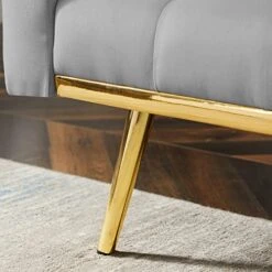 MoLiFaning 73" W Luxury Velvet Convertible Folding Futon Button Tufted Sofa Bed, Sleeper Futon Couch For Compact Living Space,with Two Pillows (Velvet, 73" Grey) -Songmics Furniture Shop 51qYdiOapxL