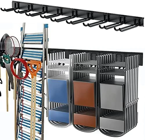 TORACK Tool Storage Rack, Heavy Duty Steel Garage Wall Mount Garden Tool Organizer For Ladders, Chairs, Shovels, Broom, Power Tools (8-Pack 5.7"-11" Mixed Hooks, Up To 800 Lbs) 7 TORACK Tool Storage Rack, Heavy Duty Steel Garage Wall Mount Garden Tool Organizer For Ladders, Chairs, Shovels, Broom, Power Tools (8-Pack 5.7"-11" Mixed Hooks, Up To 800 Lbs) - Image 7