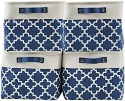 DECOMOMO Storage Bins | Fabric Storage Basket For Shelves For Organizing Closet Shelf Nursery Toy | Decorative Large Linen Closet Organizer Bins With Handles (Grey And White, Large - 3 Pack) -Songmics Furniture Shop 51rINRYU6cS. AC