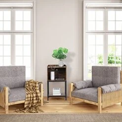 ABQ Nightstand With Charging Station, 2 Tier End Table With USB Ports And Outlets, Side Table With Drawer And Storage Shelf For Small Space In Living Room, Bedroom, 15.75 X 12.6 X 28.94 Inches -Songmics Furniture Shop 51rPpjVr6nL