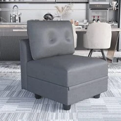 LLappuil Modular Sofa Middle Module With Storage For Customizable Sectional Couch, Accent Armless Chair, Waterproof, Anti-Scratch And Antistatic Fabric Sectional, Brown 21 LLappuil Modular Sofa Middle Module With Storage For Customizable Sectional Couch, Accent Armless Chair, Waterproof, Anti-Scratch And Antistatic Fabric Sectional, Brown -Songmics Furniture Shop 51rR1TSXuOL. AC 1