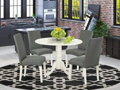 East West Furniture DLDR3-BLK-24 Dining Set, 3, Black -Songmics Furniture Shop 51rWjnpTGSL. AC
