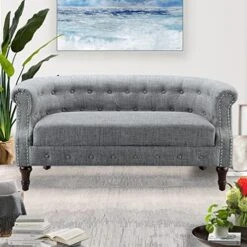 Rosevera Edmeston Loveseat, Beige -Songmics Furniture Shop 51rZsh2M cL. AC