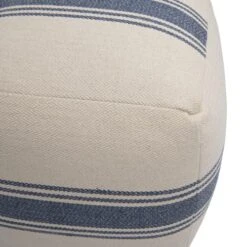 Creative Co-Op Cream Blue Stripes Pouf -Songmics Furniture Shop 51rkbISKbCL