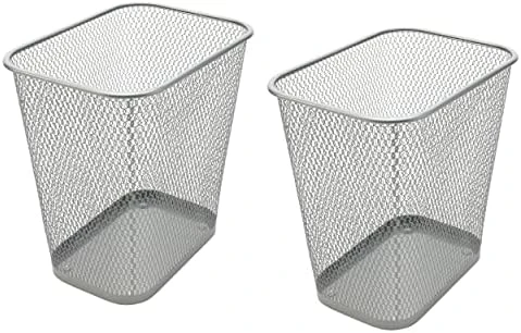 Ybmhome Steel Mesh Rectangular Open Top Waste Basket Bin Trash Can For Office Home 8x12x12 Inches 1103s (1, Black) 5 Ybmhome Steel Mesh Rectangular Open Top Waste Basket Bin Trash Can For Office Home 8x12x12 Inches 1103s (1, Black) - Image 5