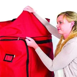 [XXL Rolling Duffle Bag Tree Storage] - 12 Foot Christmas Tree Storage Bag | Heavy Duty Dolly-Style Frame With Wheels And Expandable Top To Fit Artificial Trees Up To 12 Feet Tall | Santa's Bags -Songmics Furniture Shop 51rxGVNaPjL