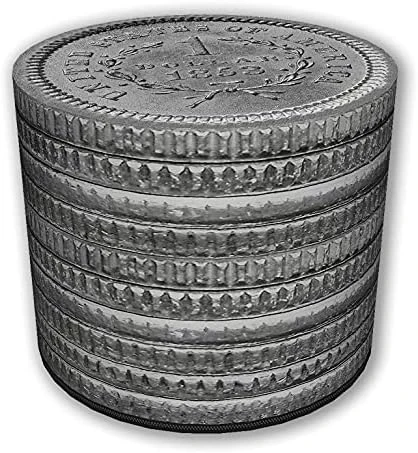 ZTOZZ Round Pouf Indoor - Printed Ottoman Foot Stool For Dining, Living Room Or Bedroom With Removable Cover - Platan Print 9 ZTOZZ Round Pouf Indoor - Printed Ottoman Foot Stool For Dining, Living Room Or Bedroom With Removable Cover - Platan Print - Image 9