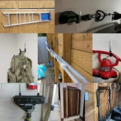 Heavy Duty Steel Garage Hooks,Garage Storage Utility Hooks,Heavy Duty Garage Garden Tool Organizer,Steel Wall Mount Hooks, Garden Hose Hanger, Steel Garage Garden Hooks (Small-4PC) -Songmics Furniture Shop 51sQ4mcsIQL