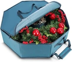 Hearth & Harbor Wreath Storage Container - Hard Shell Christmas Wreath Storage Bag With Interior Pockets, Dual Zipper And Handles - 24" Premium Wreath Storage Organizer Box 18 Hearth & Harbor Wreath Storage Container - Hard Shell Christmas Wreath Storage Bag With Interior Pockets, Dual Zipper And Handles - 24" Premium Wreath Storage Organizer Box -Songmics Furniture Shop 51sYrhbJtSL. AC