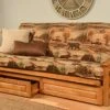 Kodiak Furniture Monterey Futon Set With Storage Drawers, With Butternut Base And Canadian Mattress