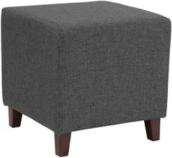 Flash Furniture Ascalon Upholstered Ottoman Pouf In Black LeatherSoft -Songmics Furniture Shop 51t4B73ZhL. AC