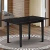 East West Furniture Mid Century NFT-BLK-T Modern Table Rectangular Tabletop And 53.5 X 31.5 X 29-Black Finish