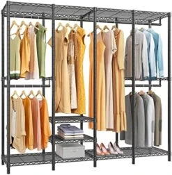 VIPEK V40 Wire Garment Rack Heavy Duty Clothes Rack For Hanging Clothes, Multi-Functional Bedroom Clothing Rack Freestanding Closet Wardrobe Rack, 76 Inch L X 15.7 Inch W X 75.6 Inch H, Max Load 900lbs, Black 14 VIPEK V40 Wire Garment Rack Heavy Duty Clothes Rack For Hanging Clothes, Multi-Functional Bedroom Clothing Rack Freestanding Closet Wardrobe Rack, 76 Inch L X 15.7 Inch W X 75.6 Inch H, Max Load 900lbs, Black -Songmics Furniture Shop 51t9QuK8FmL. AC