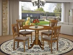 East West Furniture DLPL3-SBR-W Dining Table Set -Songmics Furniture Shop 51tZdQ98rWL. AC