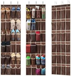 ZOBER Over The Door Shoe Organizer 3 Pack - 12 Mesh Pockets, Space Saving Hanging Shoe Holder For Maximizing Shoe Storage, Accessories, Toiletries, Etc. No Assembly Required (Black) 13 ZOBER Over The Door Shoe Organizer 3 Pack - 12 Mesh Pockets, Space Saving Hanging Shoe Holder For Maximizing Shoe Storage, Accessories, Toiletries, Etc. No Assembly Required (Black) -Songmics Furniture Shop 51tpqqdLa3L. AC