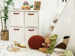 StorageWorks 13x13 Storage Cubes, Collapsible Storage Bins Organizer For Closet, Fabric Storage Box With PU Handles, Beige, 4-Pack 15 StorageWorks 13x13 Storage Cubes, Collapsible Storage Bins Organizer For Closet, Fabric Storage Box With PU Handles, Beige, 4-Pack -Songmics Furniture Shop 51tqIMKJxQL