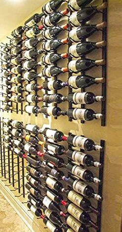 GENERIC RYB (4 Ft) Wine Rack Wall Mounted,Metal Wall Mounted Wine Rack 12 Bottles, Vertical Wine Rack Wall Mounted Including 12 Silicone Stoppers And One Bottle -Songmics Furniture Shop 51tx7M0jgVS