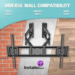 InstallerParts 32"-70" TV Corner Mount – Swivel/Tilt – 20" Dual Extension Arm – Heavy Duty LCD LED TV Monitor Flat Panel Screen, 6ft HDMI Cable 9 InstallerParts 32"-70" TV Corner Mount – Swivel/Tilt – 20" Dual Extension Arm – Heavy Duty LCD LED TV Monitor Flat Panel Screen, 6ft HDMI Cable -Songmics Furniture Shop 51uGuPDK7JL