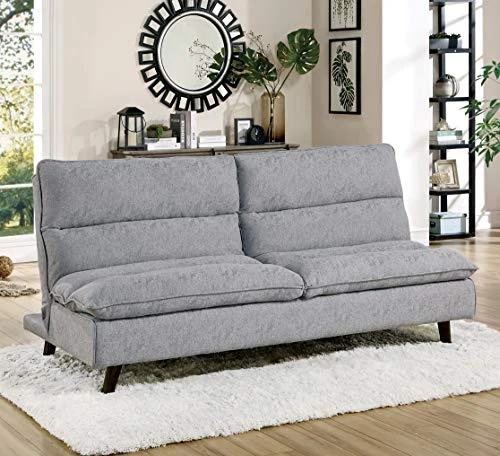 Lexicon Metz Futon Sofa Sleeper Bed, Gray 4 Lexicon Metz Futon Sofa Sleeper Bed, Gray - Image 4