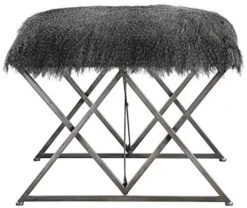 Uttermost Astairess Multi-Hued Brown Faux Fur Small Bench -Songmics Furniture Shop 51vIizbyJ2L