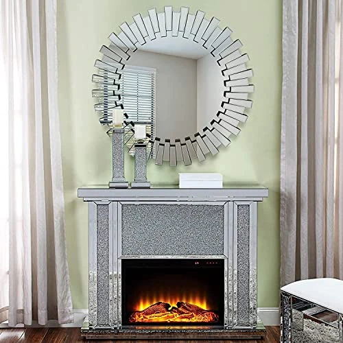 Pregaspor Round Wall Mirrors Decorative, 32'' Large Mirrors For Wall, Glass Frame Hanging Circle Mirror For Bedroom, Living Room, Foyer 3 Pregaspor Round Wall Mirrors Decorative, 32'' Large Mirrors For Wall, Glass Frame Hanging Circle Mirror For Bedroom, Living Room, Foyer - Image 3