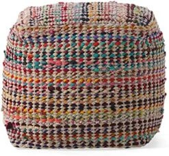 GDFStudio Marcela Hand Woven Fabric Pouf (Ecru) 11 GDFStudio Marcela Hand Woven Fabric Pouf (Ecru) -Songmics Furniture Shop 51vT1l0xhSL. AC