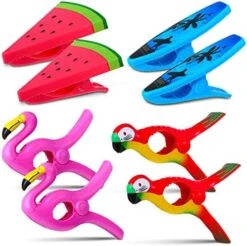 8 Pieces Beach Towel Clips Beach Chair Clips Jumbo For Pool Lounge Chair, Cruise Clothes Lines, Patio And Holiday Pool (Beach Style) -Songmics Furniture Shop 51vTHrqEfHL. AC