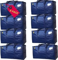 AlexHome Easy Moving Bags Heavy Duty,5 Pack, Extra Large Packing Bags For Moving,Stroage Bags For Moving,Large Moving Bags For Clothes,Strong Durable Moving Bags With Handles,Moving Bags,Moving Supplies For Space Saving Moving Storage,(Blue,Set Of 5) -Songmics Furniture Shop 51vkHU8 PZL. AC