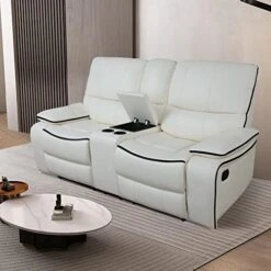 A Ainehome Living Room Furniture Couch Recliner Set With Console Storage Recliner Sofa And Loveseat Chair Sets Couch For Living Room(C-Brown Leatherel,3 Piece Set) -Songmics Furniture Shop 51w0zEIIdUL. AC