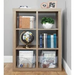 MDesign Deep Plastic Home Storage Organizer Bin With Built-in Handles For Cube Furniture Shelving In Office, Closet, Cabinet, Bedroom, Bathroom, Nursery, Dorm - Ligne Collection - 2 Pack - Clear -Songmics Furniture Shop 51wQfp5PnVL