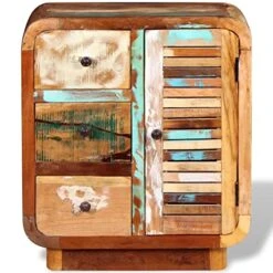 VidaXL Sideboard Coffee Bar Buffet Cabinet With Storage Console Table For Kitchen Dining Room Living Room Hallway Entryway Solid Wood Reclaimed -Songmics Furniture Shop 51wSo0R7hVL