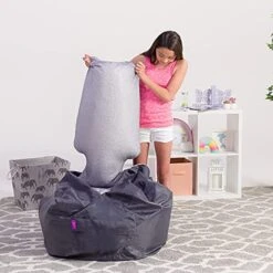 Posh Creations Filling Bean Bag Refill, 100 L, White With EZ-Pour Zipper Spout -Songmics Furniture Shop 51waHSGOM8L