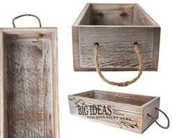 Bathroom Decor Box, 2 Sides With Funny Sayings -Perfect For Farmhouse Bathroom Decor, Rustic Bathroom Decor, Funny Toilet Paper Holder - Rustic White -Songmics Furniture Shop 51whgX4eDkL