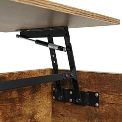 Coffee Table With Storage, Rustic Coffee Table, Wood Lift Top Coffee Table With Charging Station Sofa Table With Metal Frame And And Adjustable Feet, Large Storage Space, Easy Assembly, Rustic Brown -Songmics Furniture Shop 51wtY2JV8PL