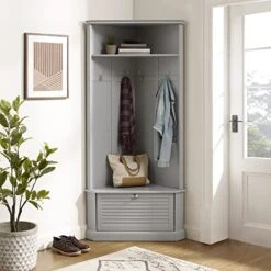 Crosley Furniture Ellison Corner Hall Tree, Gray -Songmics Furniture Shop 51x18Oygj6L