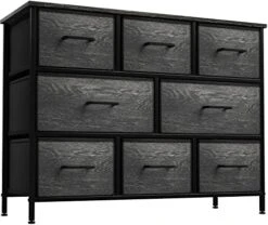 Sorbus Dresser With 8 Faux Wood Drawers - Storage Unit Organizer Chest For Clothes - Bedroom, Hallway, Living Room, Closet, & Dorm Furniture - Steel Frame, Wood Top, & Easy Pull Fabric Bins -Songmics Furniture Shop 51x22BNxCzL. AC