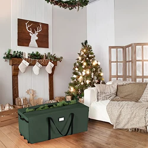 Elf Stor Rolling Duffle Christmas Tree Storage Bag - Green 5 Elf Stor Rolling Duffle Christmas Tree Storage Bag - Green - Image 5