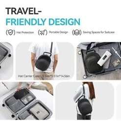 Gelozid Hat Holder Case, Hat Organizer Hard For Baseball Caps With A Fully Adjustable Strap, Hat Travel Case Fits Up To 6 Hats, Hat Carrier For Travel And Home For Cap Storage 6 Gelozid Hat Holder Case, Hat Organizer Hard For Baseball Caps With A Fully Adjustable Strap, Hat Travel Case Fits Up To 6 Hats, Hat Carrier For Travel And Home For Cap Storage -Songmics Furniture Shop 51xEBqtIaQL