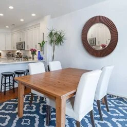 Chende 30'' Round Wall Mirror With Wooden Frame, Farmhouse Decorative Mirror With Bronze Finish, Large Rustic Mirror For Living Room, Bedroom, Entryway 7 Chende 30'' Round Wall Mirror With Wooden Frame, Farmhouse Decorative Mirror With Bronze Finish, Large Rustic Mirror For Living Room, Bedroom, Entryway -Songmics Furniture Shop 51xJwk6yWTL