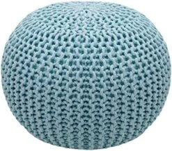 COTTON CRAFT - Hand Knitted Cable Style Dori Pouf - Ivory - Floor Ottoman - Cotton Braid Cord - Handmade & Hand Stitched - Truly One Of A Kind Seating - 20 Dia X 14 High 26 COTTON CRAFT - Hand Knitted Cable Style Dori Pouf - Ivory - Floor Ottoman - Cotton Braid Cord - Handmade & Hand Stitched - Truly One Of A Kind Seating - 20 Dia X 14 High -Songmics Furniture Shop 51xKWu6X4nL. AC