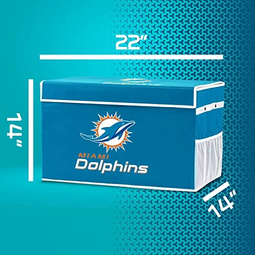 Franklin Sports NFL Storage Footlocker Bins - Large Folding Organizer Containers - NFL Team Office, Bedroom + Living Room Décor - Large + Small Bins 6 Franklin Sports NFL Storage Footlocker Bins - Large Folding Organizer Containers - NFL Team Office, Bedroom + Living Room Décor - Large + Small Bins - Image 6