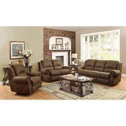 Coaster Furniture Sir Rawlinson Gliding Reclining Loveseat With Nailhead Studs Buckskin Brown 650152 -Songmics Furniture Shop 51xRP05HpPL
