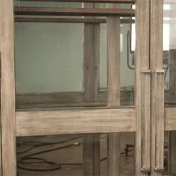 BOWERY HILL Contemporary 5 Shelf Curio Cabinet In Natural 9 BOWERY HILL Contemporary 5 Shelf Curio Cabinet In Natural -Songmics Furniture Shop 51xiFbllixL