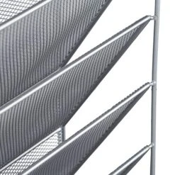 Relaxdays Wall Mount Magazine Rack, 10.5 X 32.5 X 40.5 Cm, Silver -Songmics Furniture Shop 51xibM9CUXL